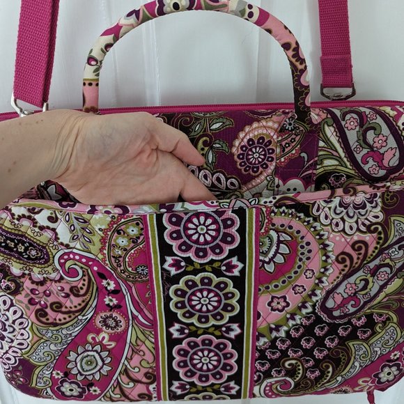 EUC Laptop Case by Vera Bradley in "Very Berry Paisley" Print - Picture 6 of 10